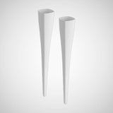 40" Walper Fireclay Console Bathroom Sink with Fireclay Legs