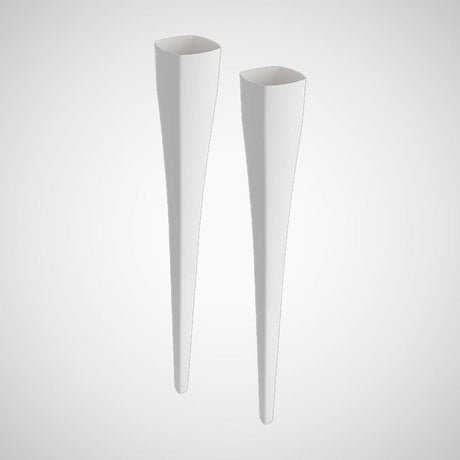 40" Walper Fireclay Console Bathroom Sink with Fireclay Legs