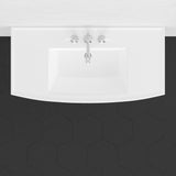 40" Walper Fireclay Console Bathroom Sink with Fireclay Legs