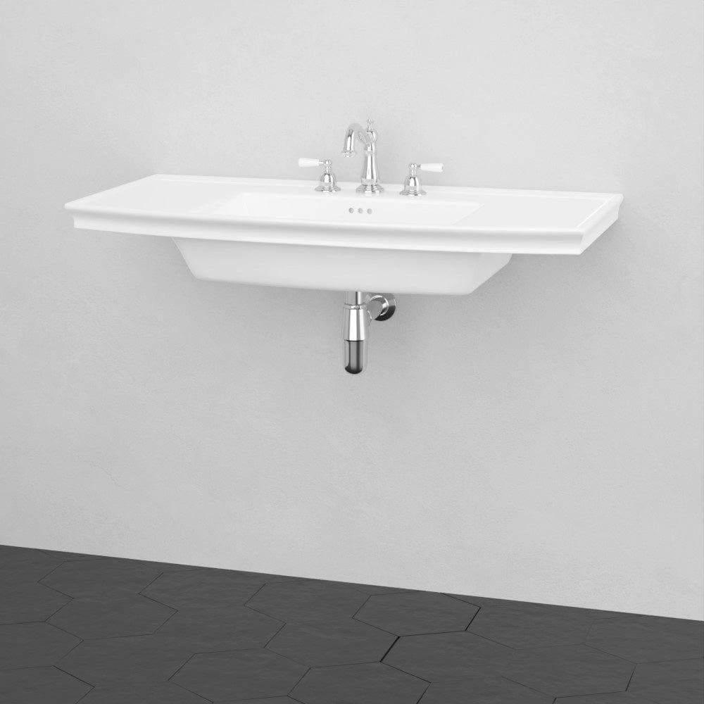 40" Walper Fireclay Wall-Mount Bathroom Sink