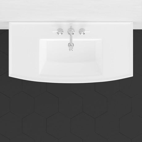 40" Walper Fireclay Wall-Mount Bathroom Sink