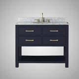 42" Maurizio Vanity Cabinet for Oval Undermount Sink - Navy Blue