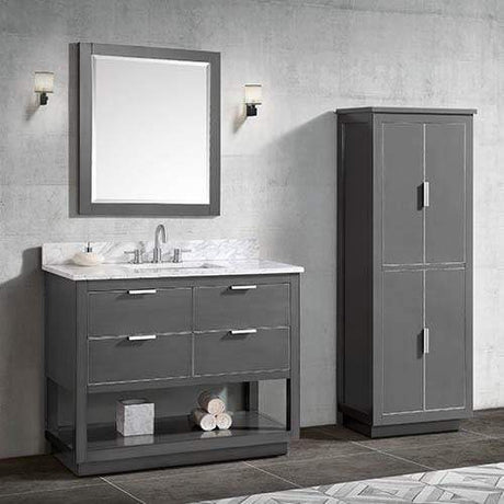 42" Tendoy Vanity Cabinet for Rectangular Undermount Sink - Twilight Gray