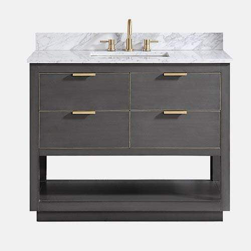 42" Tendoy Vanity Cabinet for Rectangular Undermount Sink - Twilight Gray