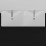 43" Livingston Wall-Mount Vitreous China Double-Bowl Sink with Steel Towel Bars