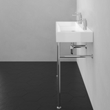 43" Raso Vitreous China Console Bathroom Sink with Steel Stand