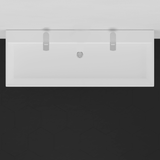 43" Raso Vitreous China Console Bathroom Sink with Steel Stand