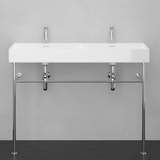 47" Hico Vitreous China Console Bathroom Sink with Steel Stand