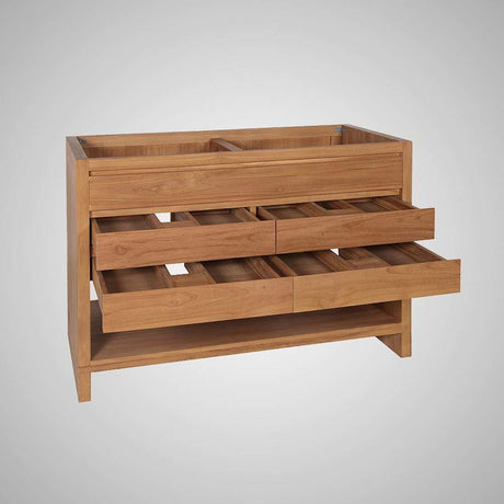 48" Avellino Vanity Cabinet for Rectangular Undermount Sink - Natural Teak