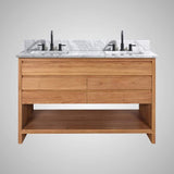 48" Avellino Vanity Cabinet for Rectangular Undermount Sink - Natural Teak