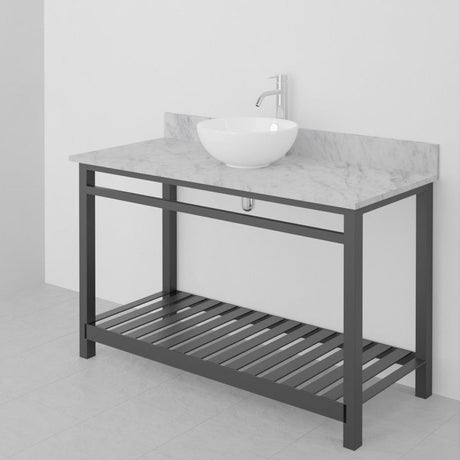 48" Bidley Steel Console with Towel Bar for Vessel Sink