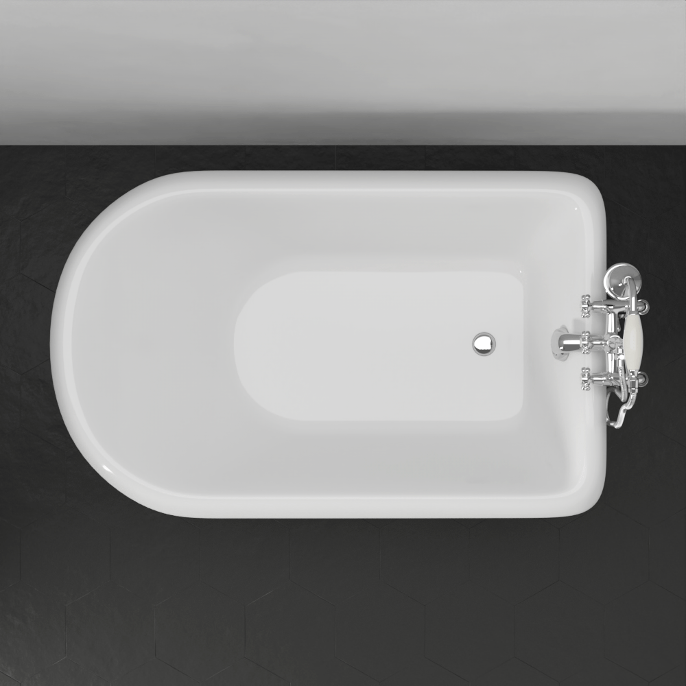 48" Hearne Cast Iron Roll-Top Clawfoot Tub