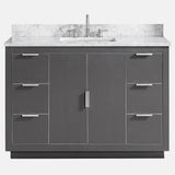 48" Lucile Vanity Cabinet for Rectangular Undermount Sink - Twilight Gray