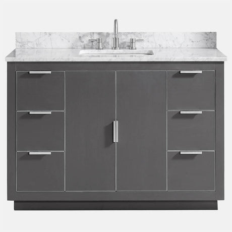 48" Lucile Vanity Cabinet for Rectangular Undermount Sink - Twilight Gray
