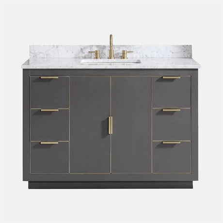 48" Lucile Vanity Cabinet for Rectangular Undermount Sink - Twilight Gray