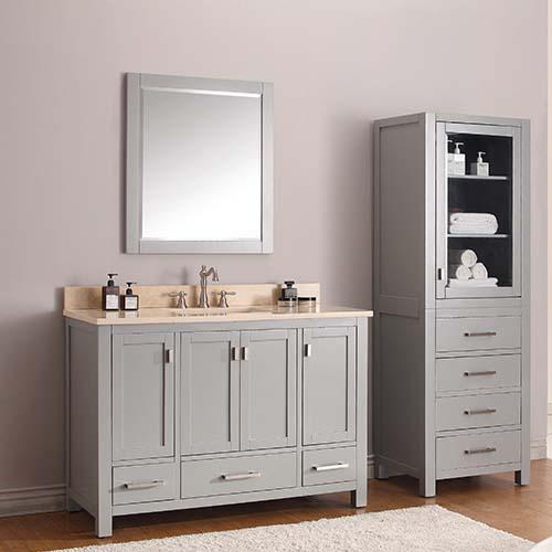 48" Noxon Vanity for Rectangular Undermount Sink - Chilled Gray