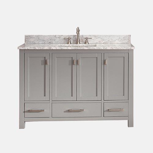 48" Noxon Vanity for Rectangular Undermount Sink - Chilled Gray