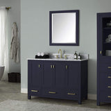 48" Romani Vanity Cabinet for Rectangular Undermount Sink - Navy Blue