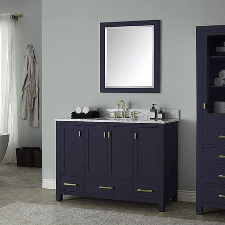 48" Romani Vanity Cabinet for Rectangular Undermount Sink - Navy Blue