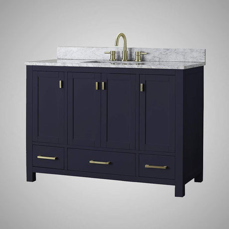 48" Romani Vanity Cabinet for Rectangular Undermount Sink - Navy Blue