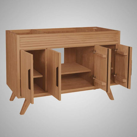 48" Taima Teak Vanity Cabinet for Rectangular Undermount Sink