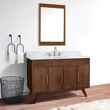 48" Taima Teak Vanity Cabinet for Rectangular Undermount Sink