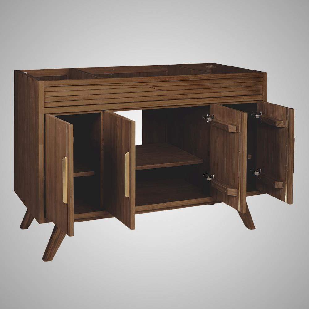48" Taima Teak Vanity Cabinet for Rectangular Undermount Sink