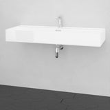 48" Victen Fireclay Wall-Mount Bathroom Sink