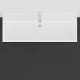 48" Victen Fireclay Wall-Mount Bathroom Sink