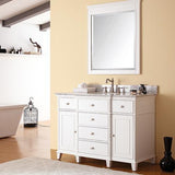 48" Wilbur Vanity for Oval Undermount Sink - White