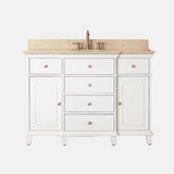 48" Wilbur Vanity for Oval Undermount Sink - White