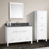 49" Chelan Vanity with Gray Quartz Top and Rectangular Undermount Sink - White