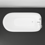 57" Conary Cast Iron Roll-Top Tub with Pedestal