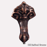 57" Odessa Cast Iron Slipper Clawfoot Tub - Imperial Feet