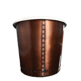 59" Sumrall Cast Iron Steel Skirted Bateau Tub