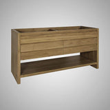 60" Avellino Vanity Cabinet for Rectangular Undermount Sink - Natural Teak