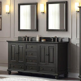 60" Bosler Double Vanity for Oval Undermount Sinks