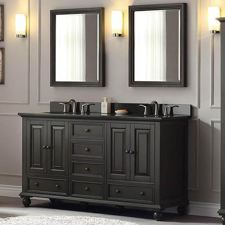 60" Bosler Double Vanity for Oval Undermount Sinks