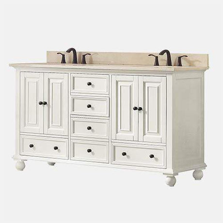 60" Bosler Double Vanity for Oval Undermount Sinks