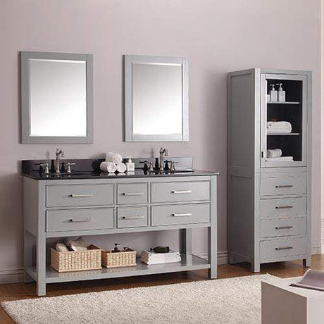 60" Brockton Double Vanity for Oval Undermount Sinks