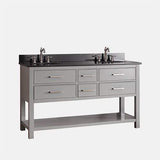 60" Brockton Double Vanity for Oval Undermount Sinks