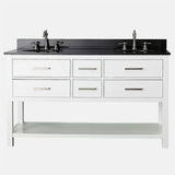 60" Brockton Double Vanity for Oval Undermount Sinks
