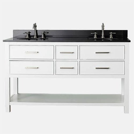 60" Brockton Double Vanity for Oval Undermount Sinks