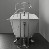 60" Odessa Cast Iron Slipper Clawfoot Tub - Ball & Claw Feet