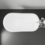 60" Odessa Cast Iron Slipper Clawfoot Tub - Ball & Claw Feet