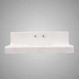 60" Ramsey Cast Iron Wall-Hung Kitchen Sink with Dual Drainboards