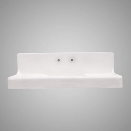 60" Ramsey Cast Iron Wall-Hung Kitchen Sink with Dual Drainboards