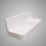 60" Ramsey Cast Iron Wall-Hung Kitchen Sink with Dual Drainboards