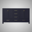 60" Romani Vanity Cabinet for Double Rectangular Undermount Sink - Navy Blue
