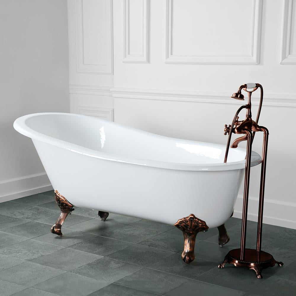 61" Kilgore Cast Iron  Slipper Clawfoot Tub